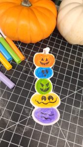hand drawn pumpkin bookmark
